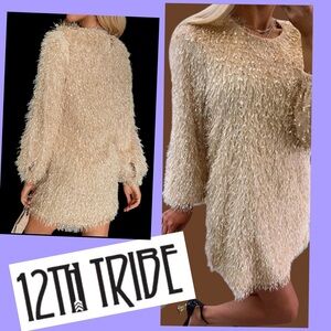 12TH TRIBE fringe details Dress Size M
